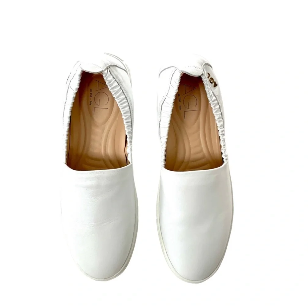 AGL Suzie Slip On White Sneaker Women’s Size 10.5